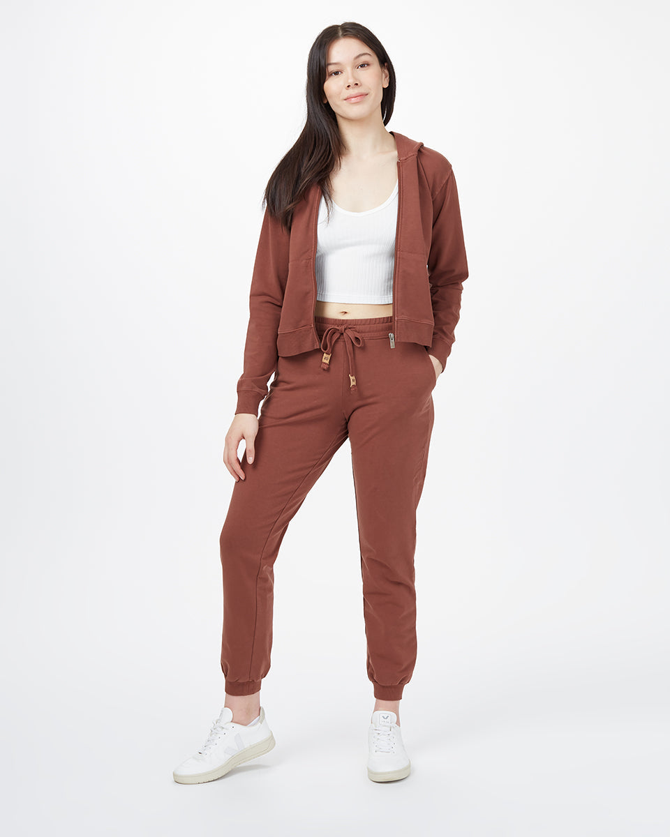 Φούτερ με κουκούλα και φερμουάρ French Terry με κουκούλα και φερμουάρ