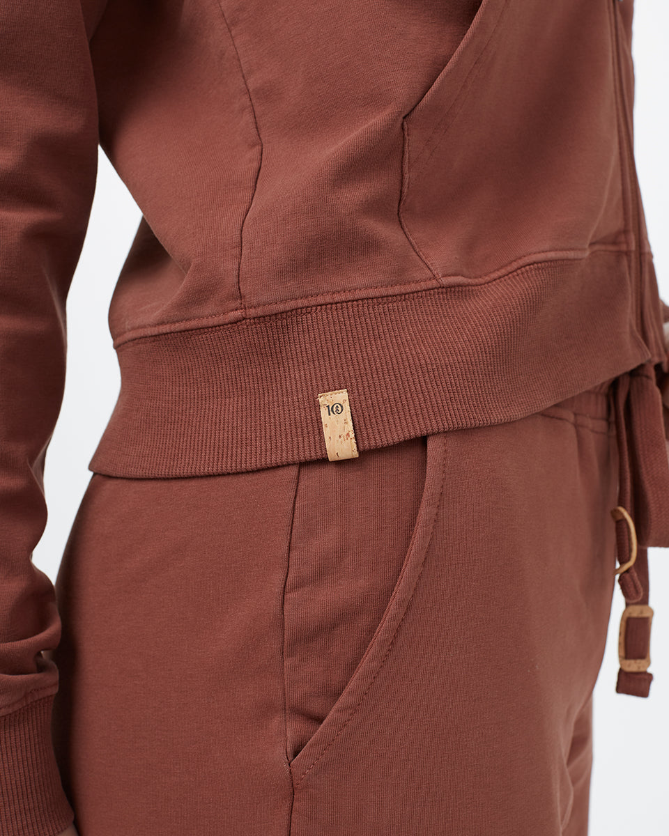 Φούτερ με κουκούλα και φερμουάρ French Terry με κουκούλα και φερμουάρ