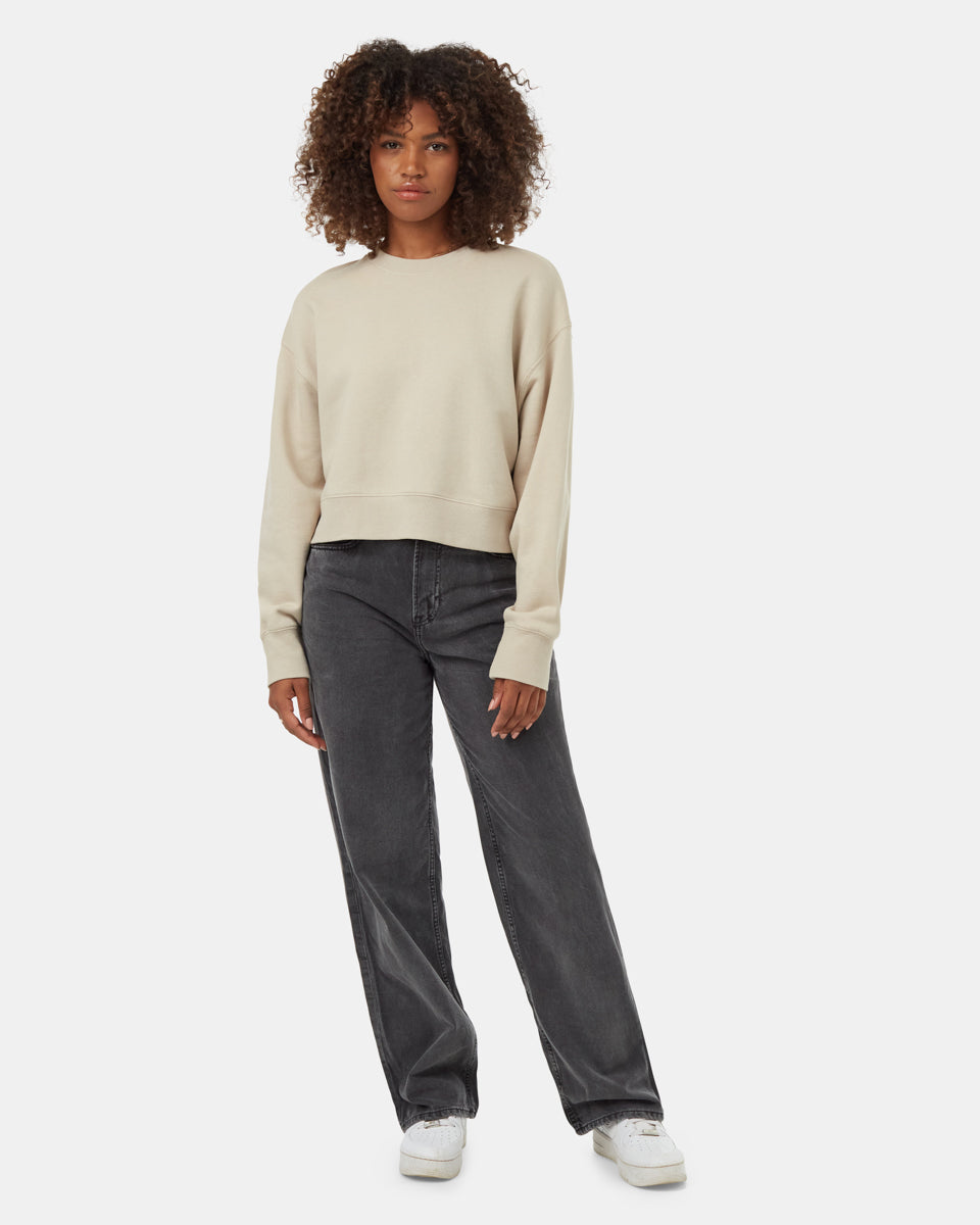 TreeFleece Oversized Crop Crew