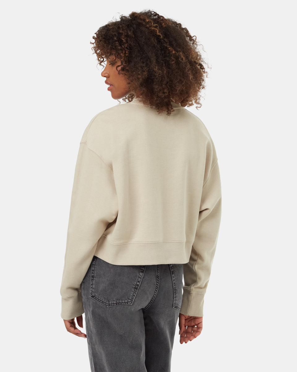 TreeFleece Oversized Crop Crew