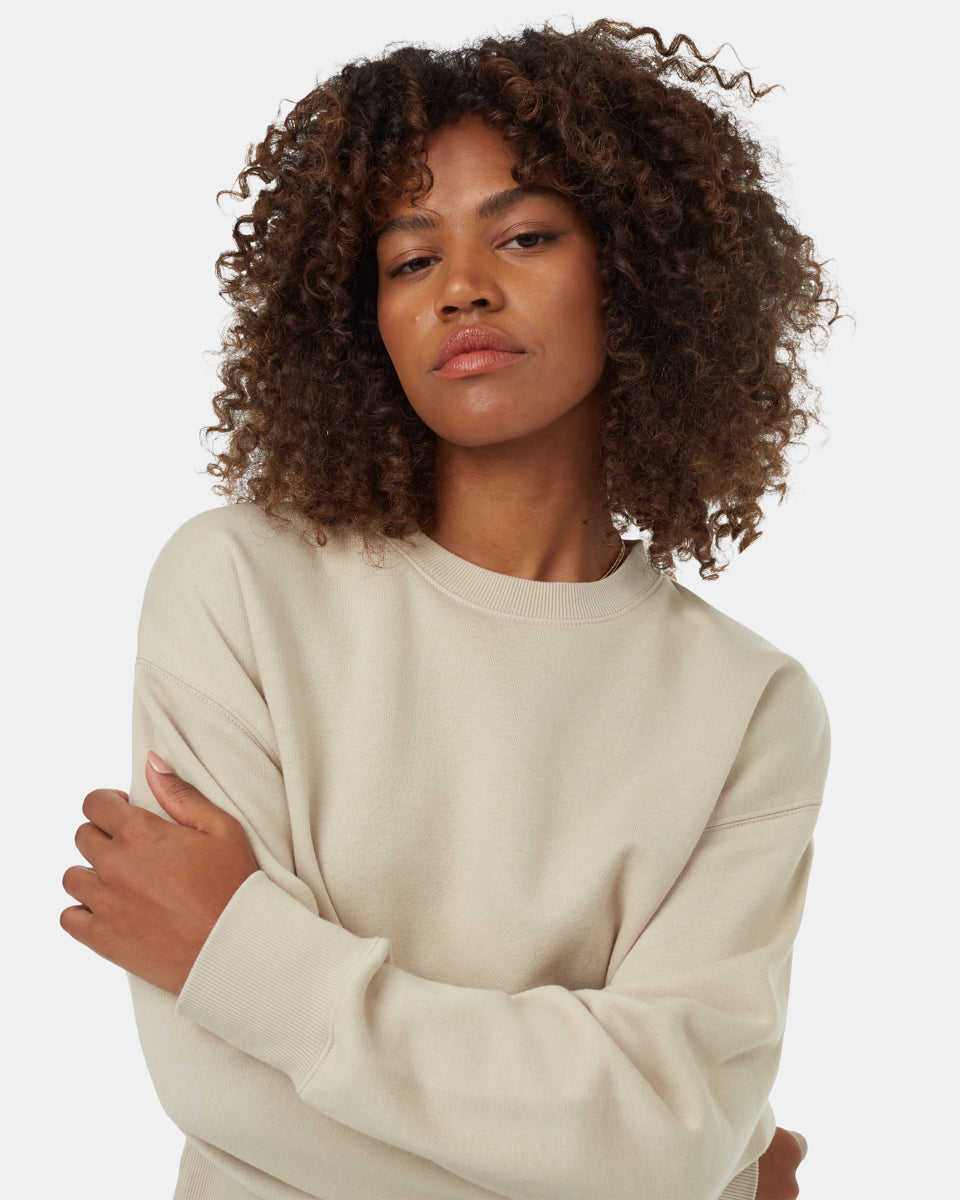TreeFleece Oversized Crop Crew