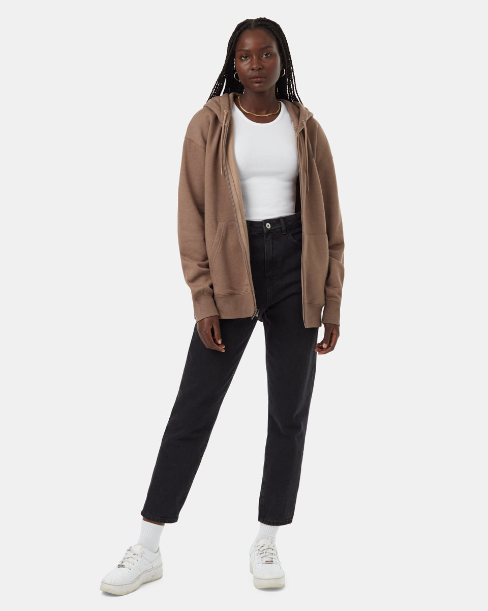Tree Species Oversized Zip Hoodie