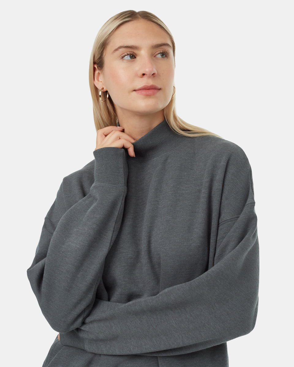 Treefleece Oversized Ψεύτικο Λαιμόκοψη