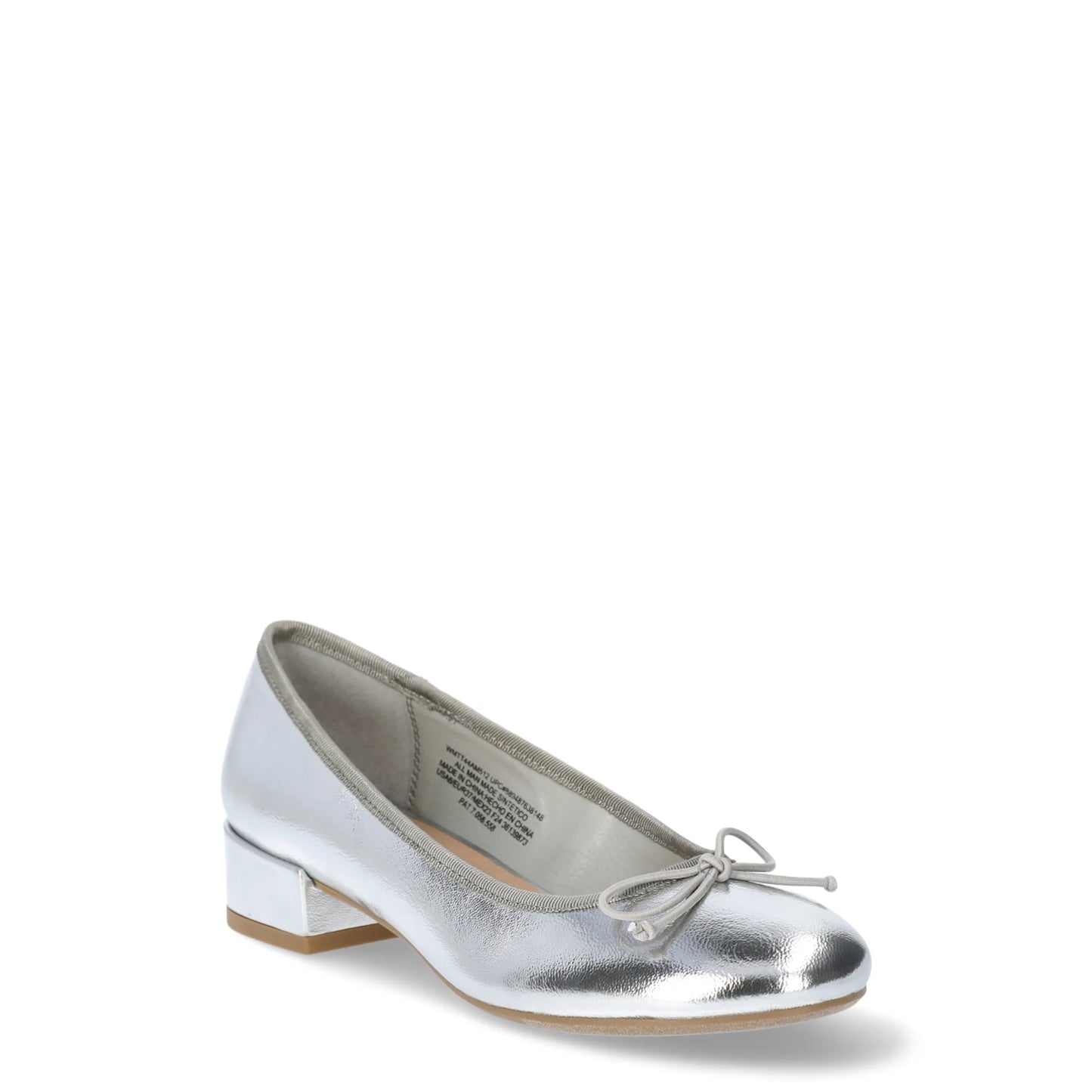 Time and Tru Women's Ballet Block Heel Pumps