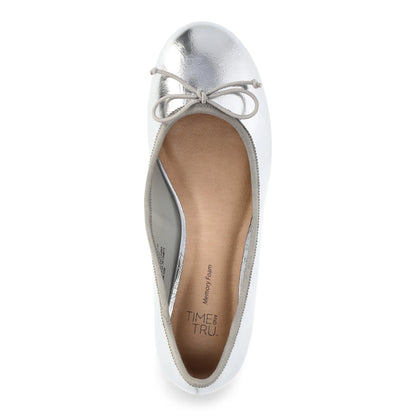 Time and Tru Women's Ballet Block Heel Pumps