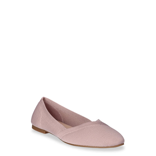 Time and Tru Women's Knit Ballet Flats