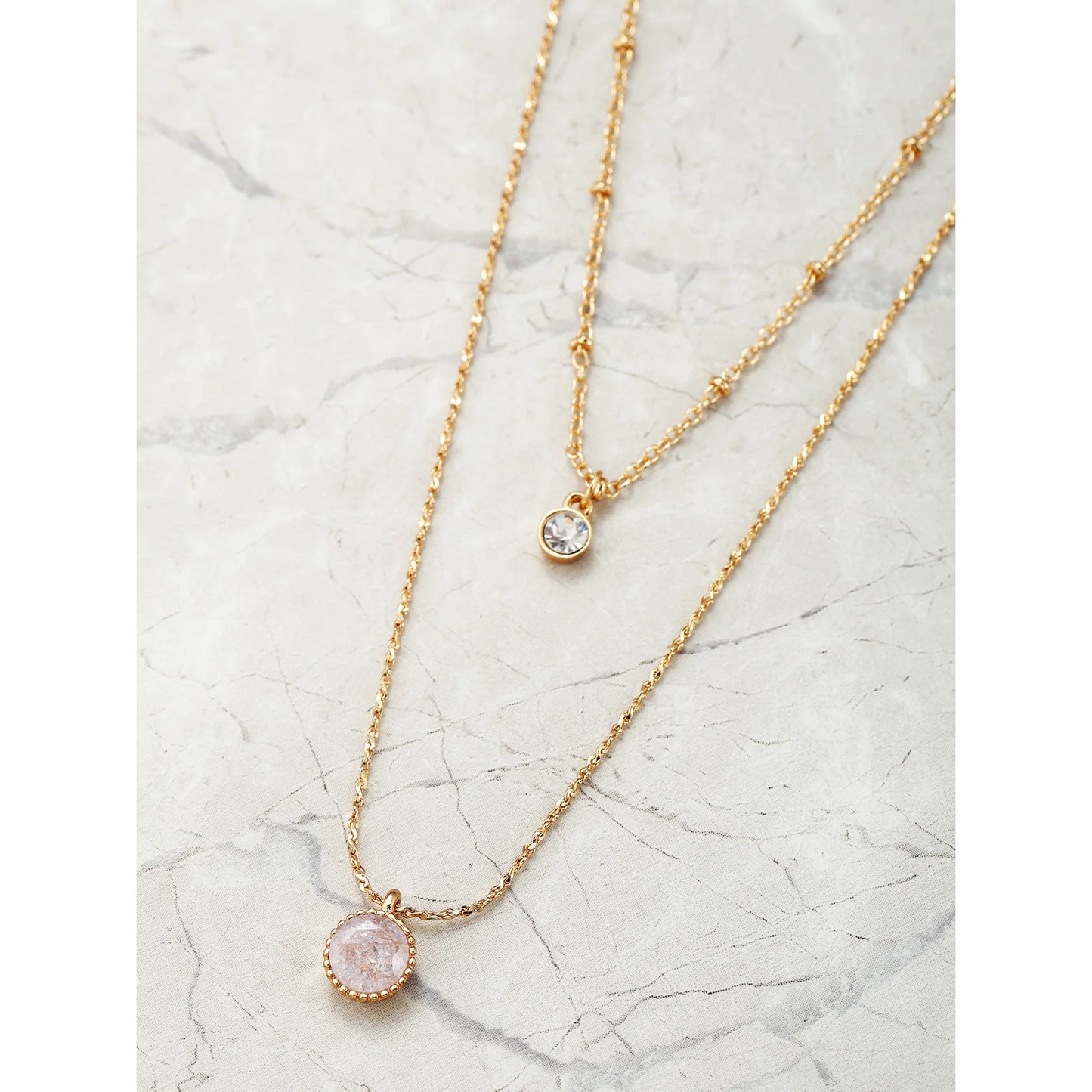 Time and Tru Layered Necklace