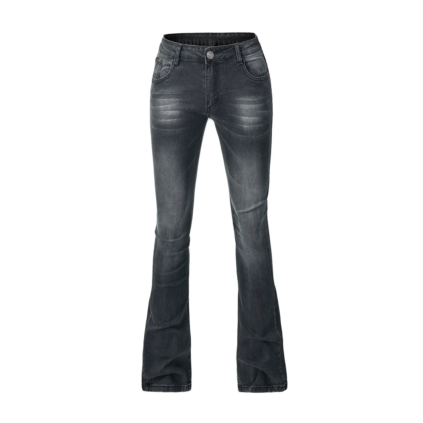 VgaVtl Black Bootcut Stretch Jeans