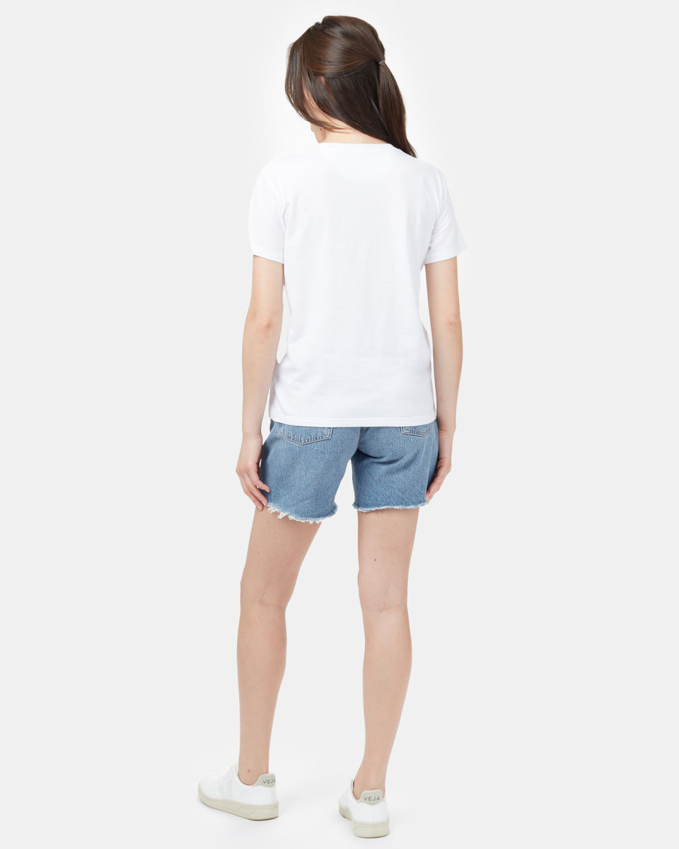 Μπλούζα με λουλουδάτο λογότυπο