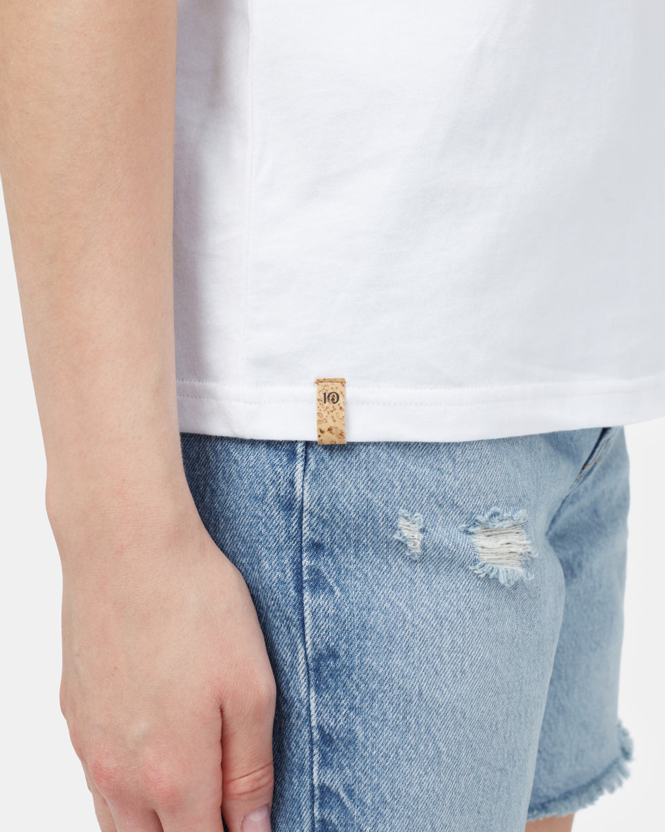 Μπλούζα με λουλουδάτο λογότυπο