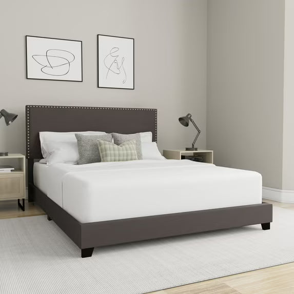 Κρεβάτι με επένδυση Willow Nailhead 