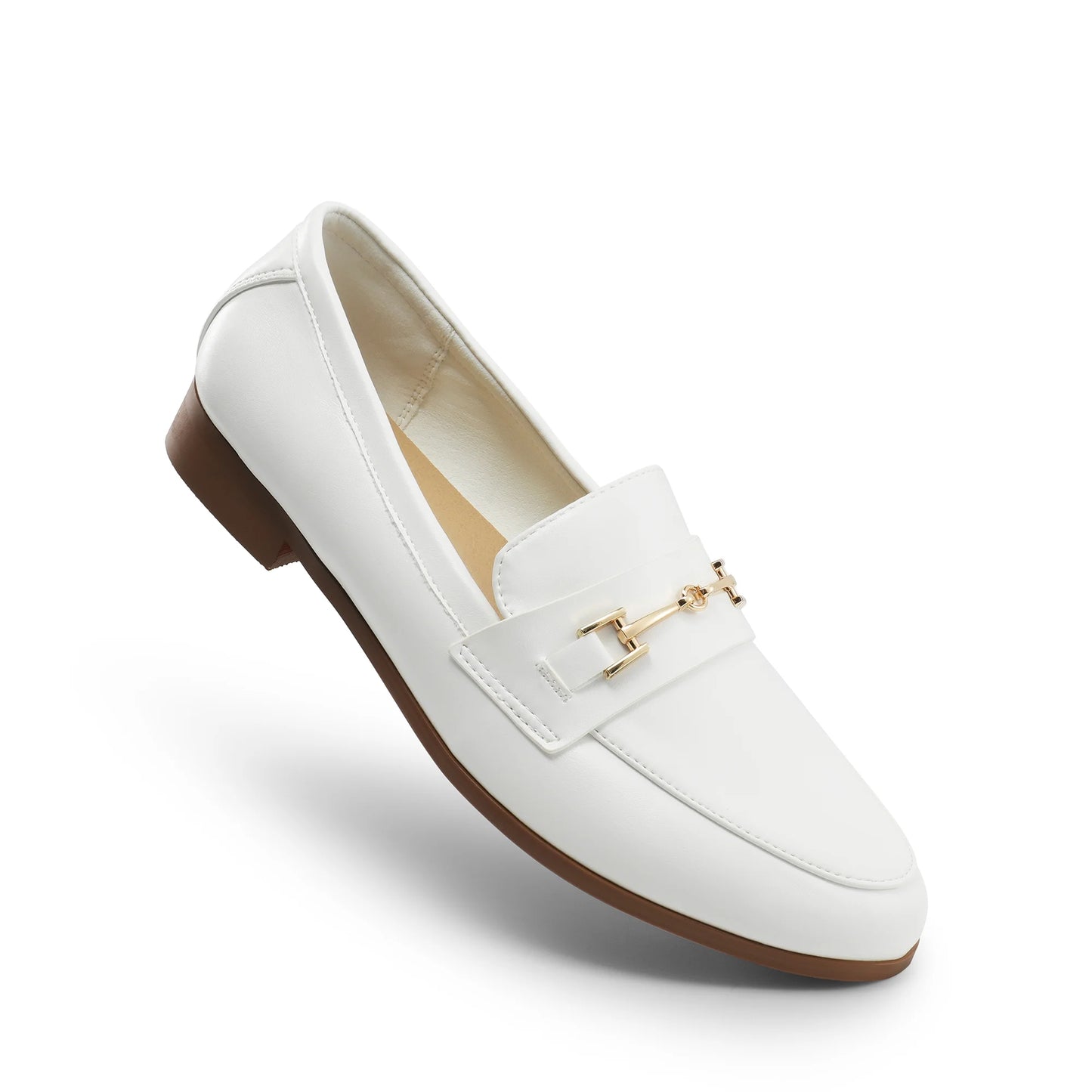 Women's Leather Penny Loafers Flats