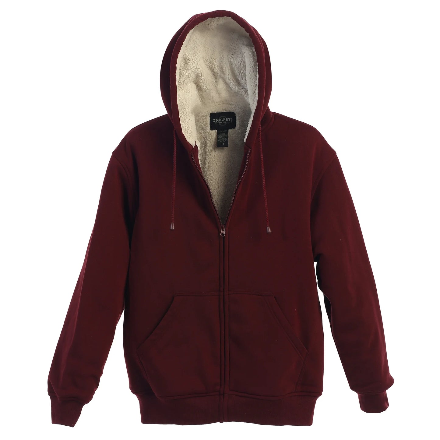 Sherpa Lined Fleece Hoodie Jacket