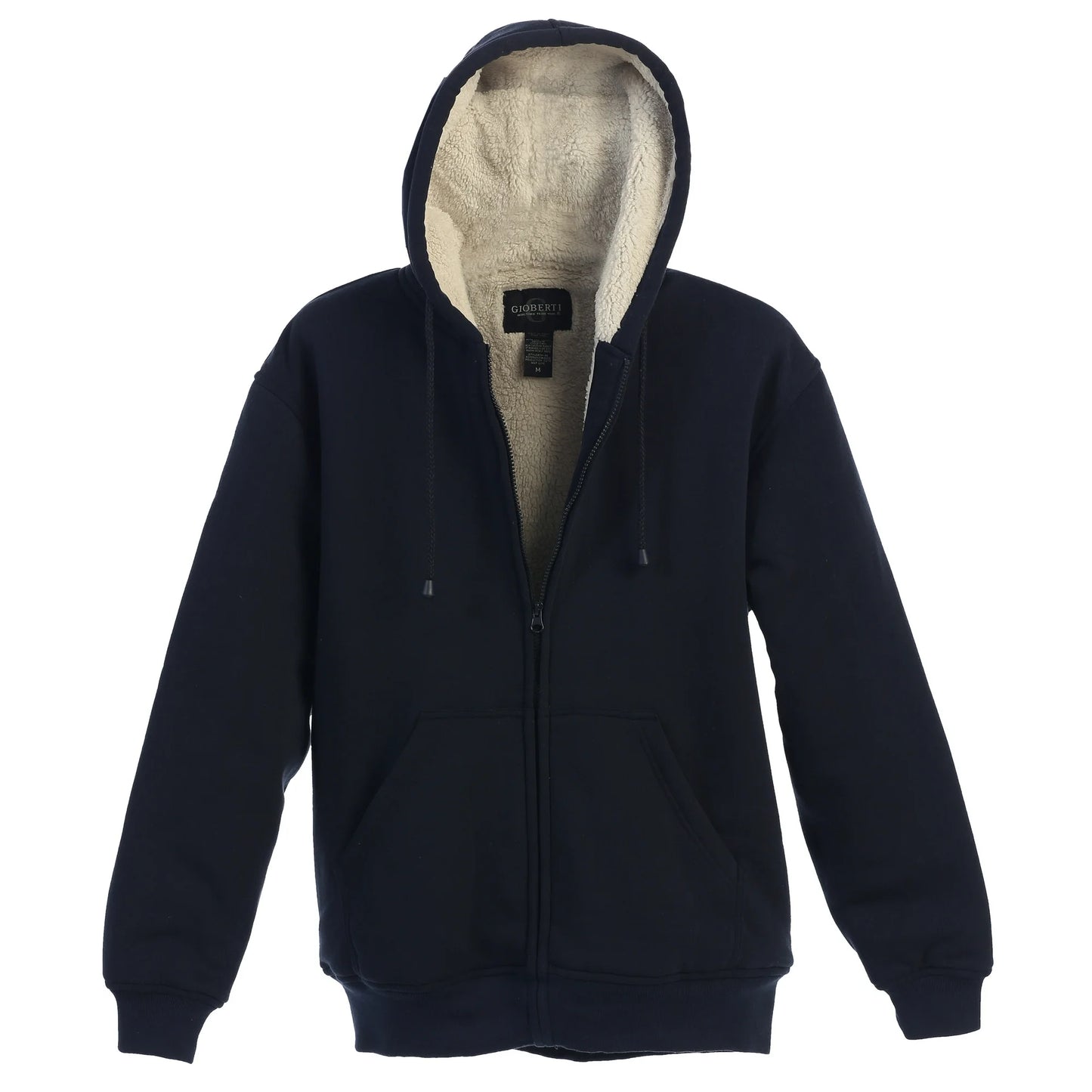 Sherpa Lined Fleece Hoodie Jacket