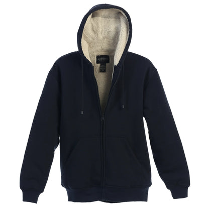 Sherpa Lined Fleece Hoodie Jacket