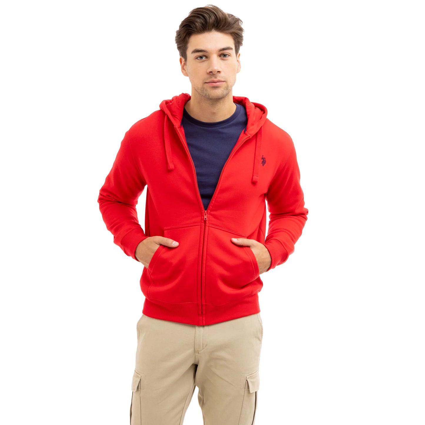 U.S. Polo Assn. Men's Full Zip Fleece Hoodie