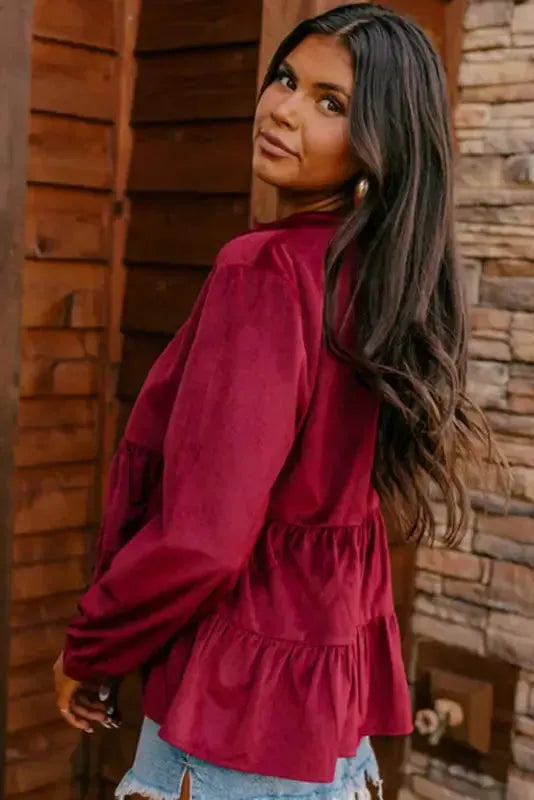 Autumn Elegance Corduroy Shirt