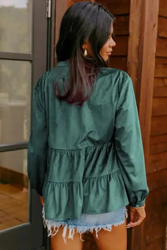 Autumn Elegance Corduroy Shirt