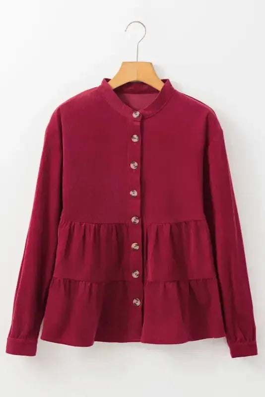 Autumn Elegance Corduroy Shirt