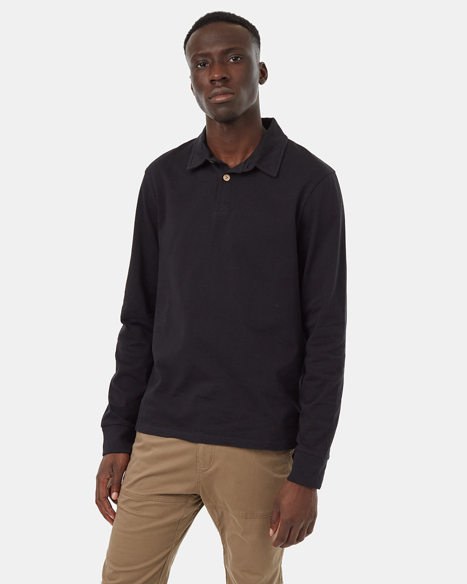 Recycled Cotton Polo Longsleeve
