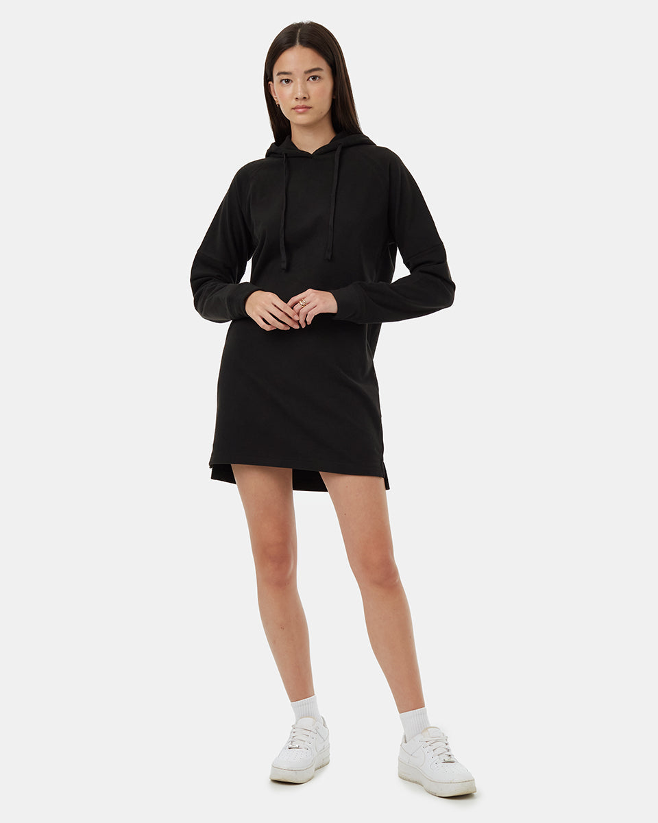 Πολυτελές oversized φόρεμα με κουκούλα