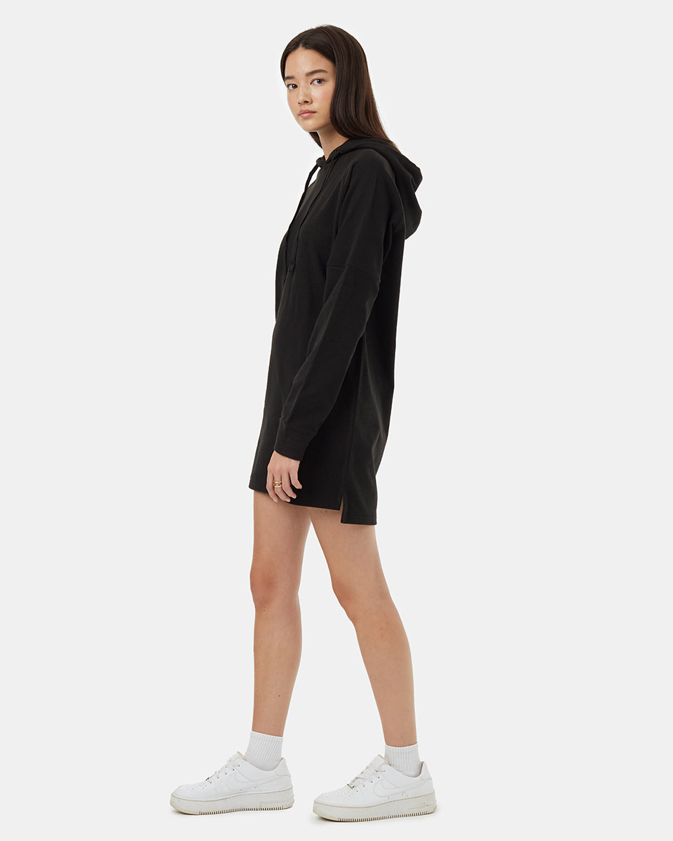 Πολυτελές oversized φόρεμα με κουκούλα