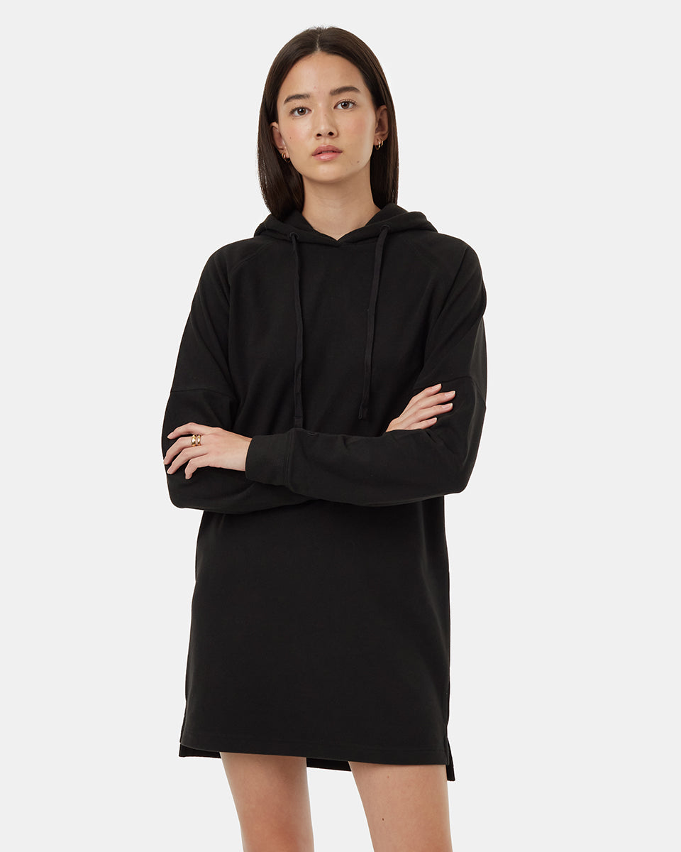 Πολυτελές oversized φόρεμα με κουκούλα