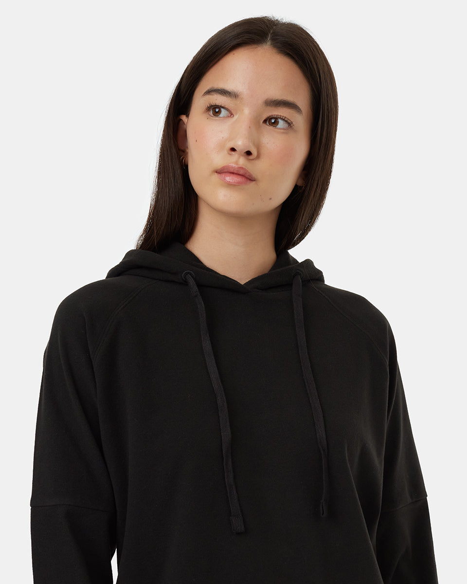 Πολυτελές oversized φόρεμα με κουκούλα