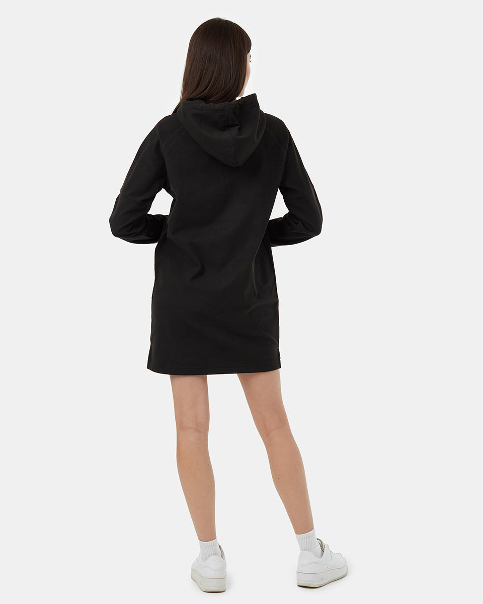 Πολυτελές oversized φόρεμα με κουκούλα