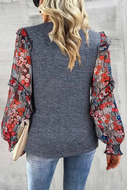 Bluebell Sheer Sleeve Blouse