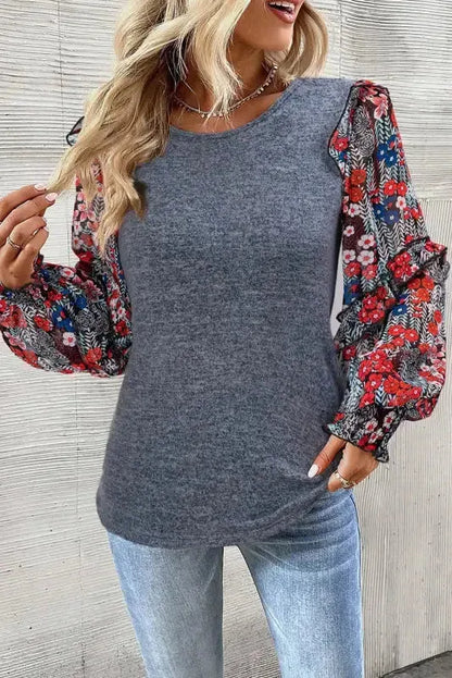 Bluebell Sheer Sleeve Blouse