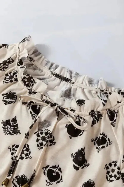 Breezy Deco Print Blouse