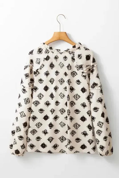 Breezy Deco Print Blouse