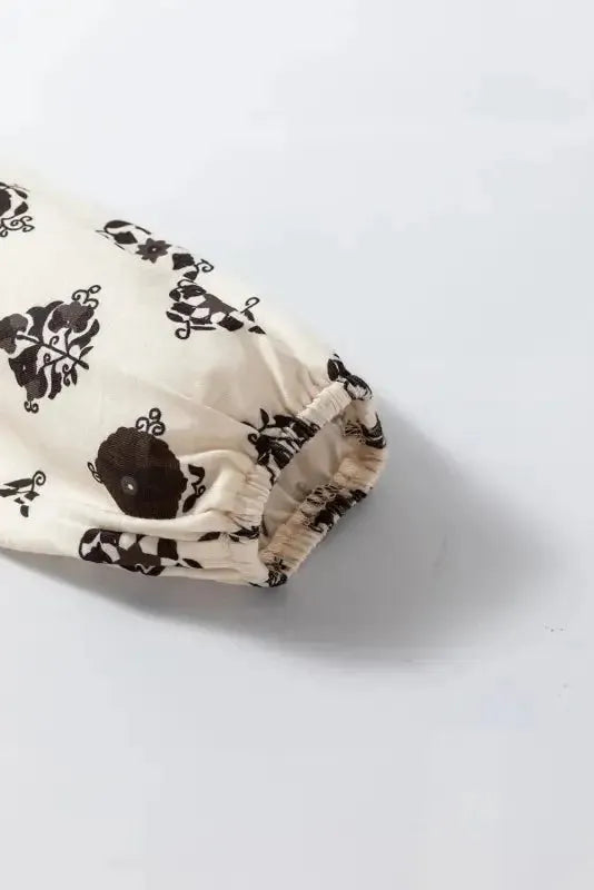 Breezy Deco Print Blouse