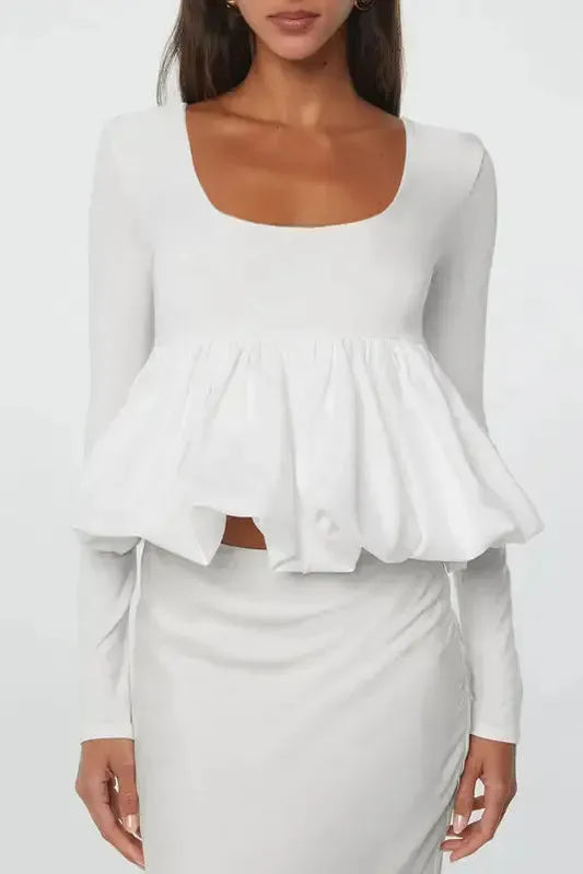 Bubble Hem Top