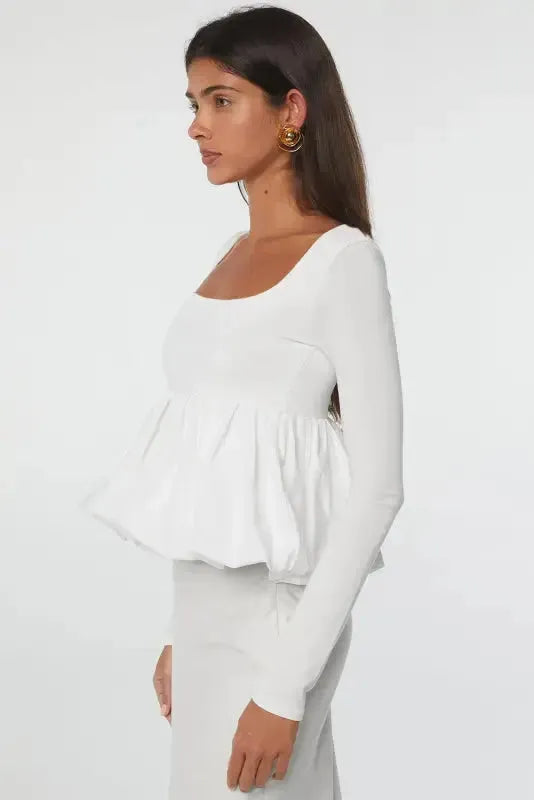 Bubble Hem Top