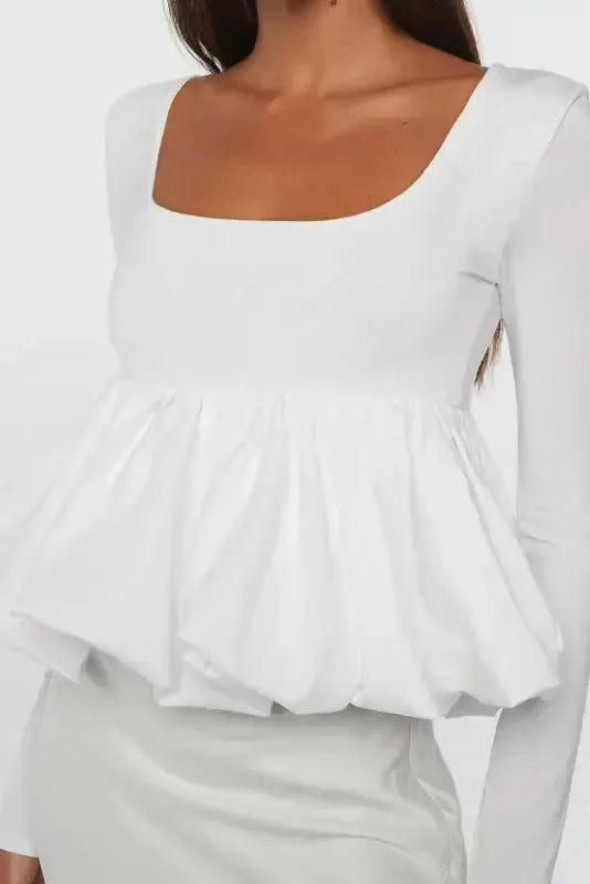 Bubble Hem Top