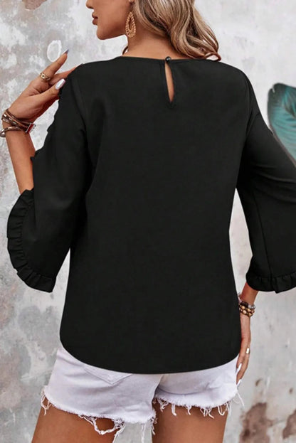 Ruffle Grace Luxe Blouse
