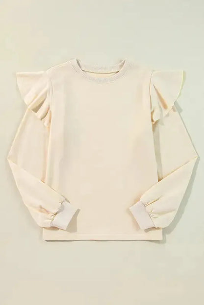 Cascade Elegance Ruffle Blouse