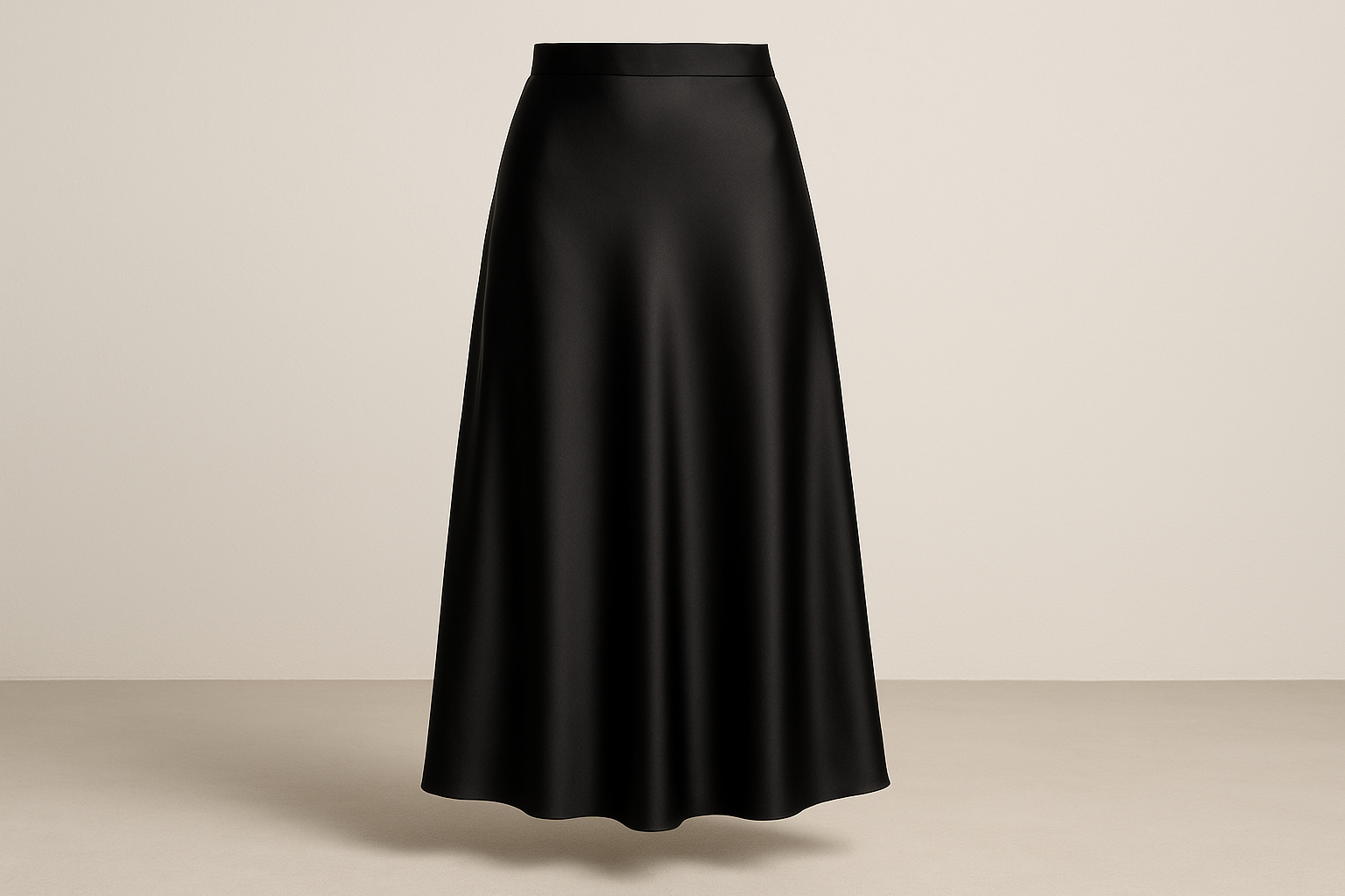 Celeste Satin Midi Skirt