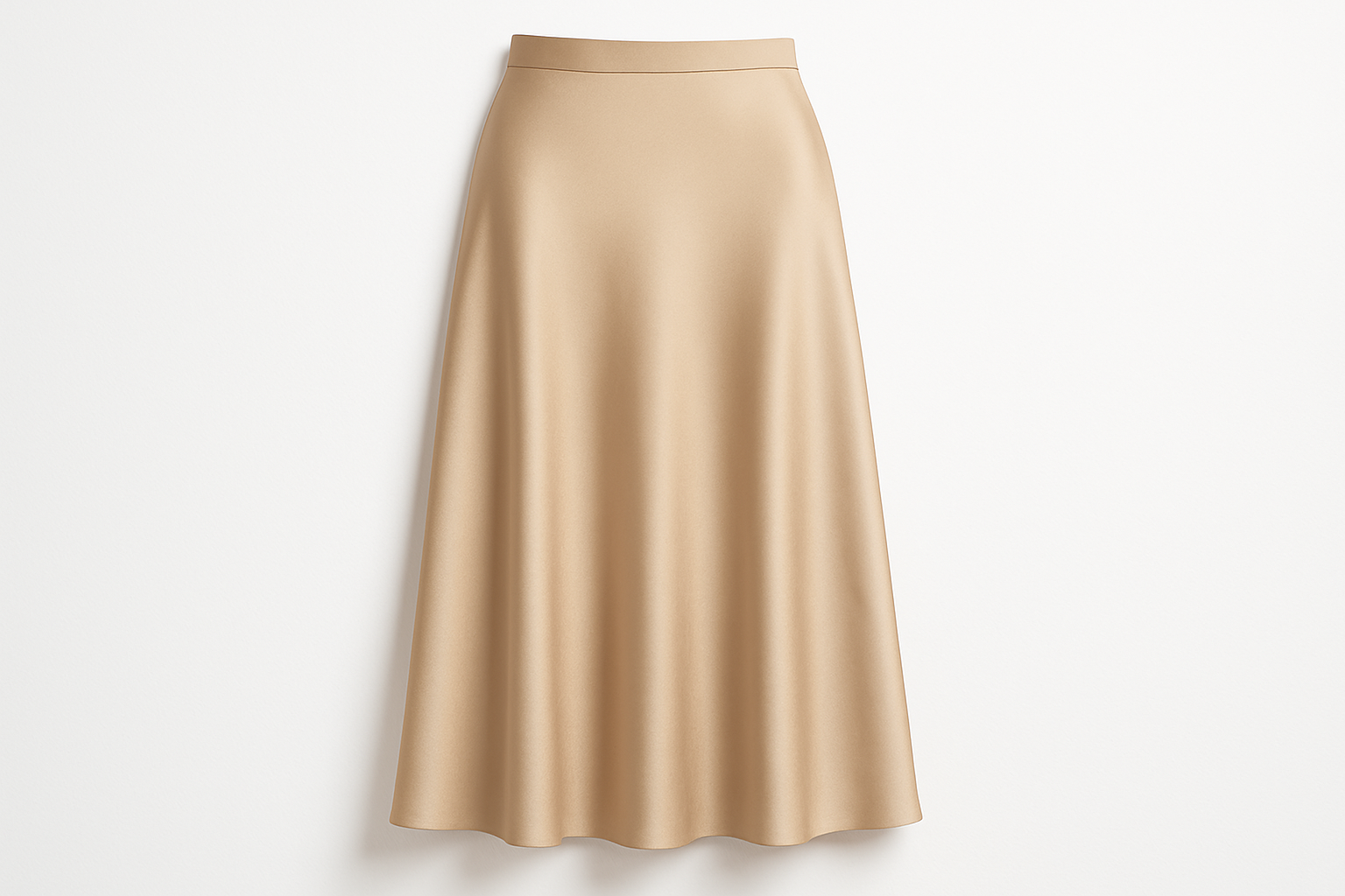 Celeste Satin Midi Skirt