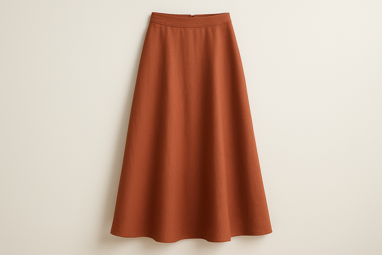 Coastline Linen‑Blend Midi Skirt