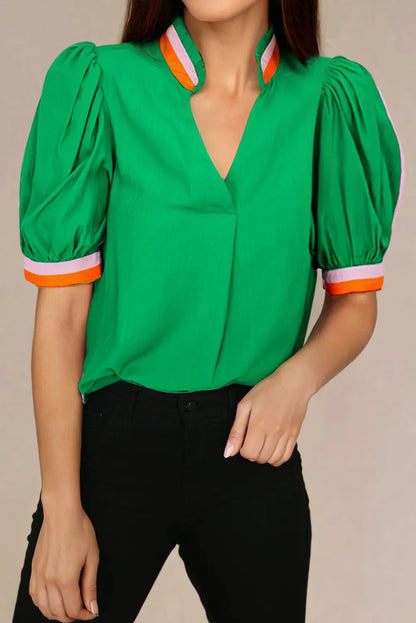 Neon Trim Chic Shirt