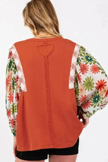 Desert Blossom Puff Sleeve Blouse