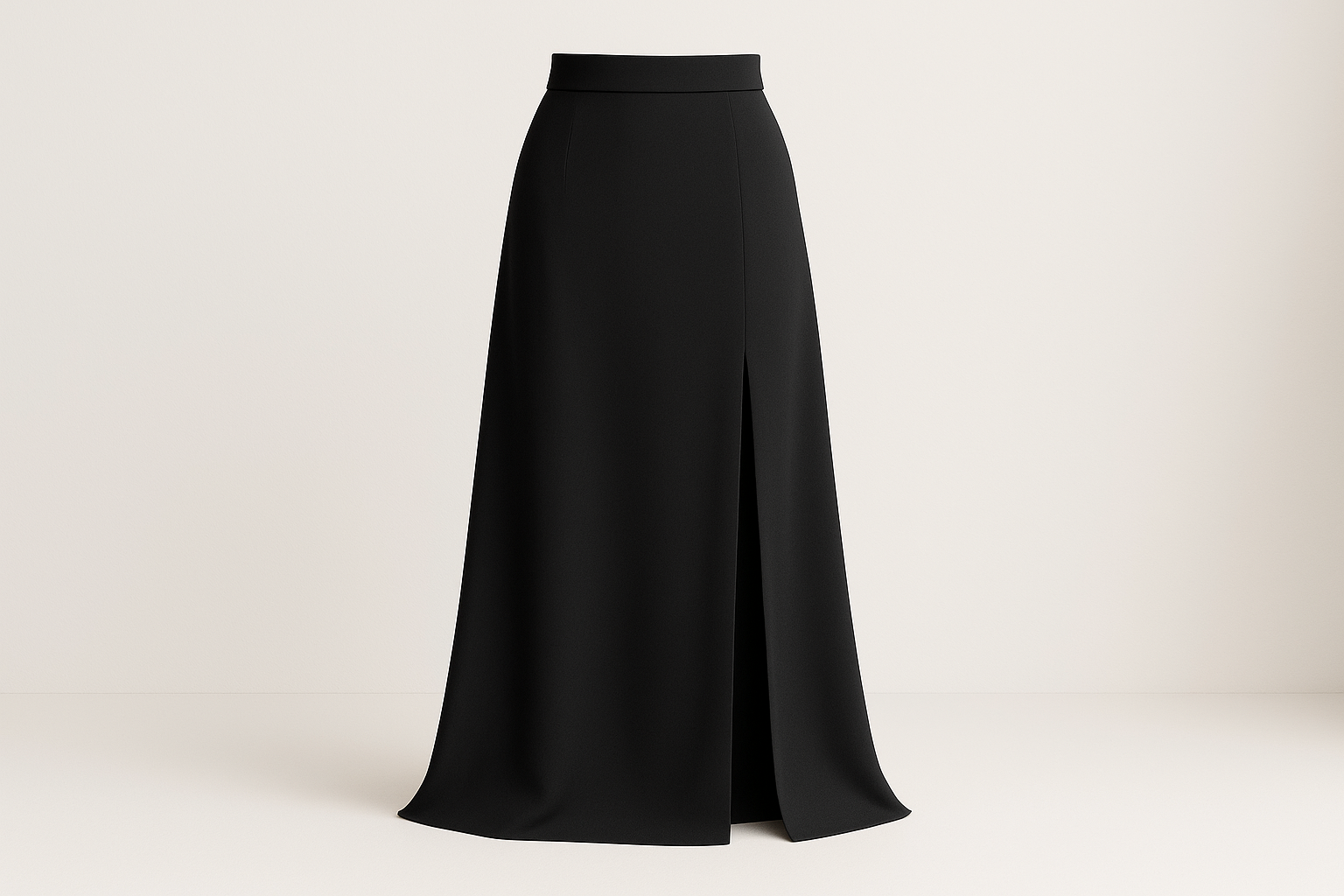 Eclipse High‑Waist Slit Skirt