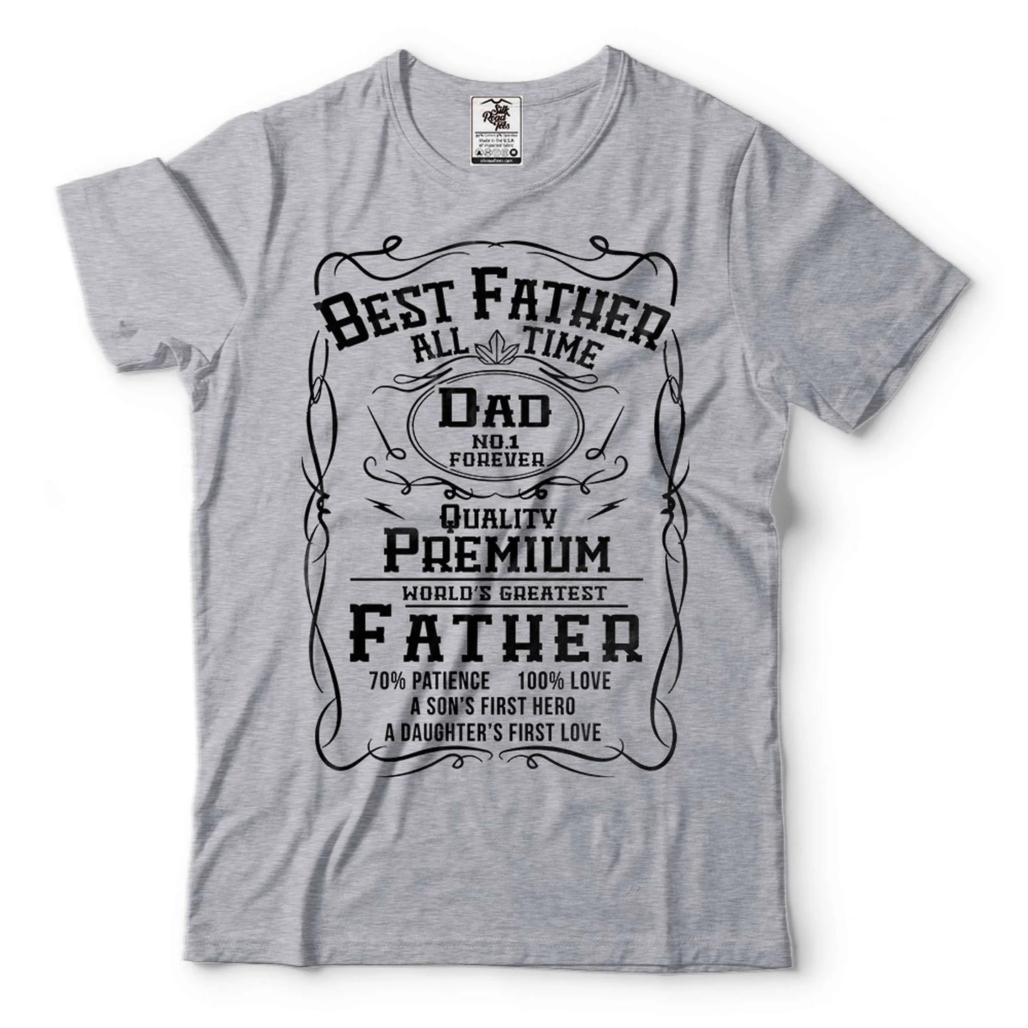 Best Father Whiskey Label T-Shirt