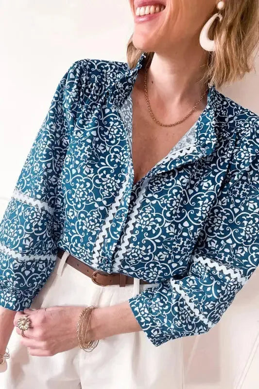 Floral Cascade Comfort Shirt