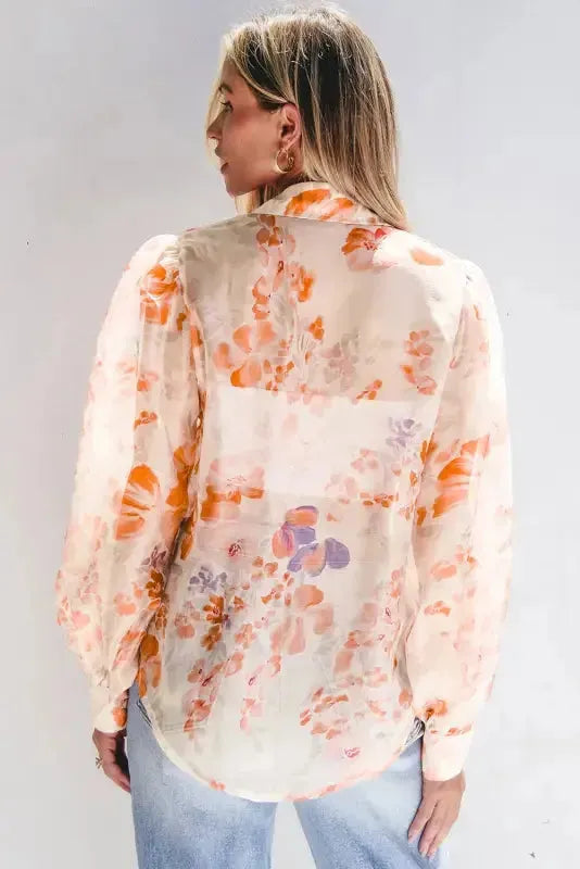 Floral Drift Oversized Blouse