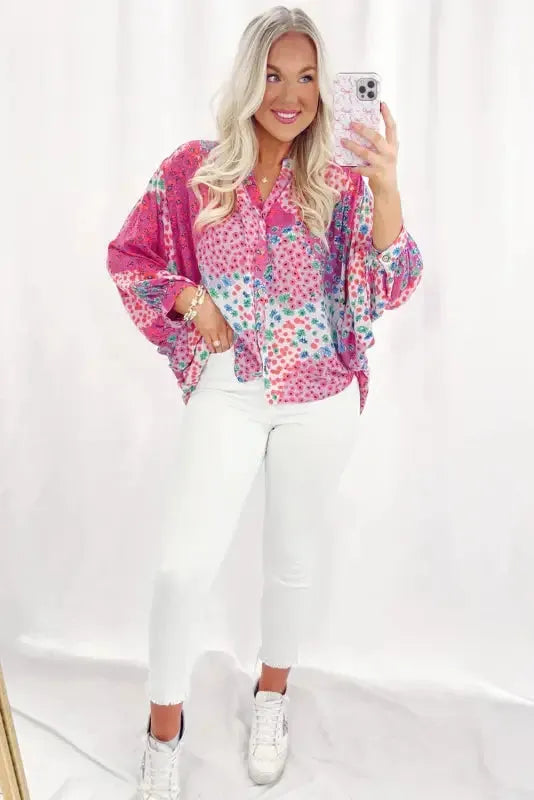 Floral Fantasy Oversized Shirt