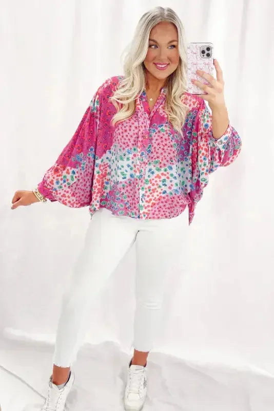 Floral Fantasy Oversized Shirt